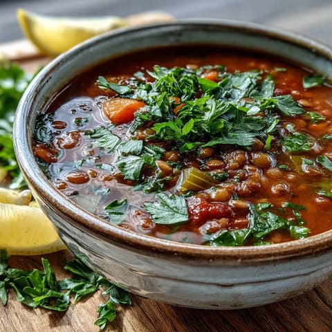 Tangy Tomato Lentil Soup