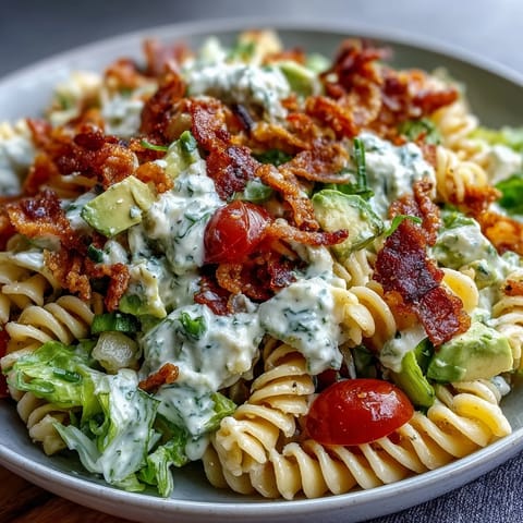 BLT Pasta Salad Avocado