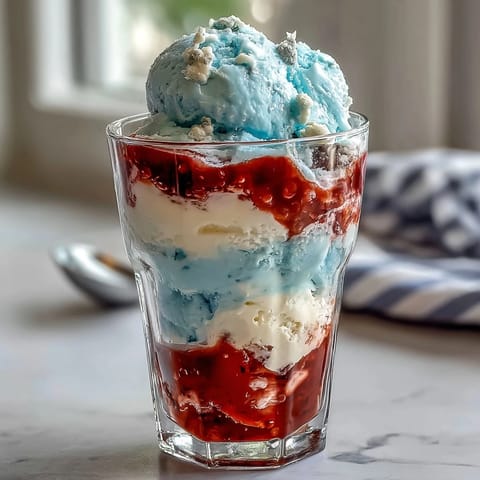 Red White Blue Layered Cups