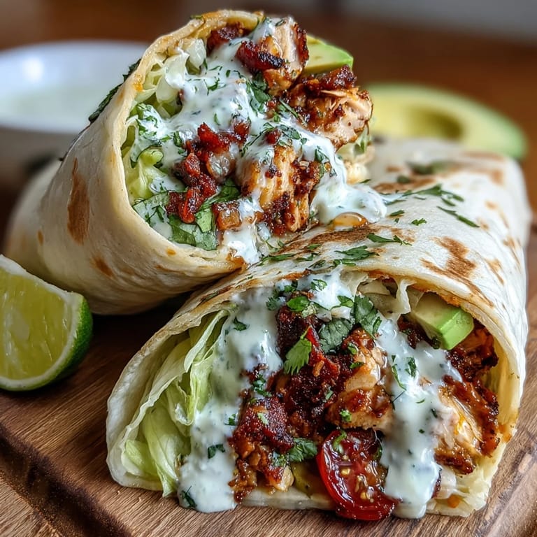 Quick and flavorful turkey taco lettuce wraps topped with fresh cilantro, diced avocado, and a squeeze of lime for a refreshing twist.  