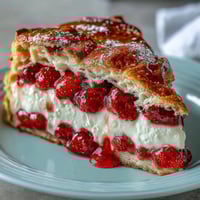 Rustic strawberry galette with frangipane, golden crust folded over juicy berries and almond cream filling.