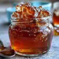 Vibrant golden dandelion jelly spread on rustic whole-grain toast, capturing spring's floral sweetness in every bite.